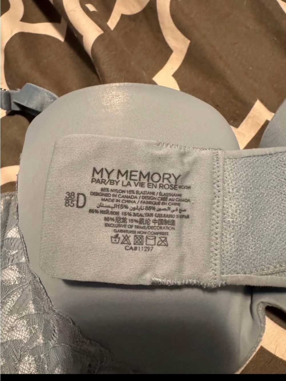 My Memory by La Vie En Rose Light Blue Bra - 38D